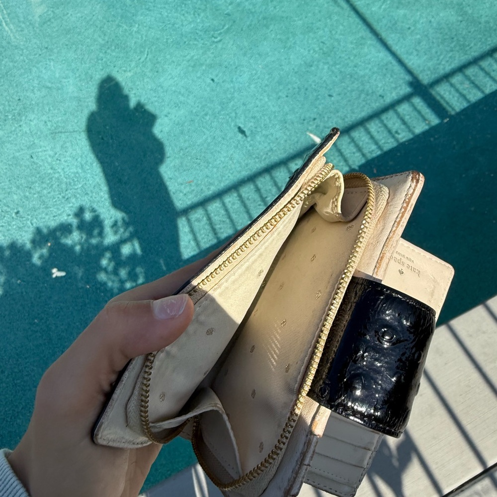 Kate Spade Black Textured Women's Wallet - Picture 5 of 7